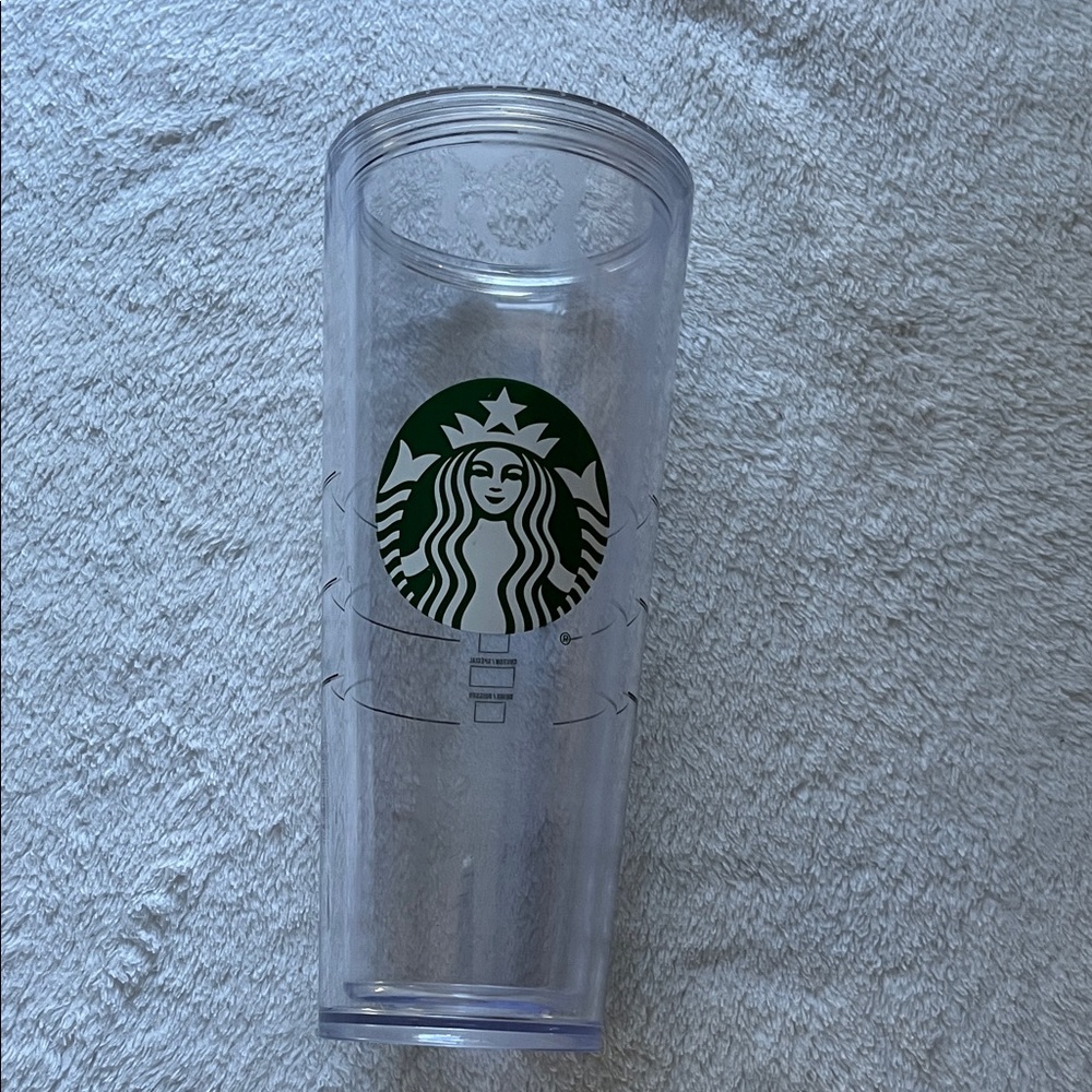 FREE WITH PURCHASE- Starbucks Green Logo Transparent Tumbler